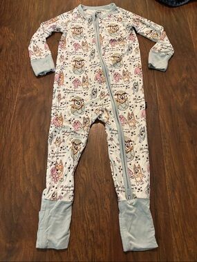 Bluey and Bingo Print Zip-Front One-Piece Pajamas